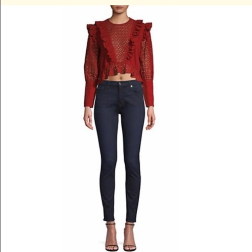 NWT Robert Rodriguez Eyelet Top - Picture 9 of 9